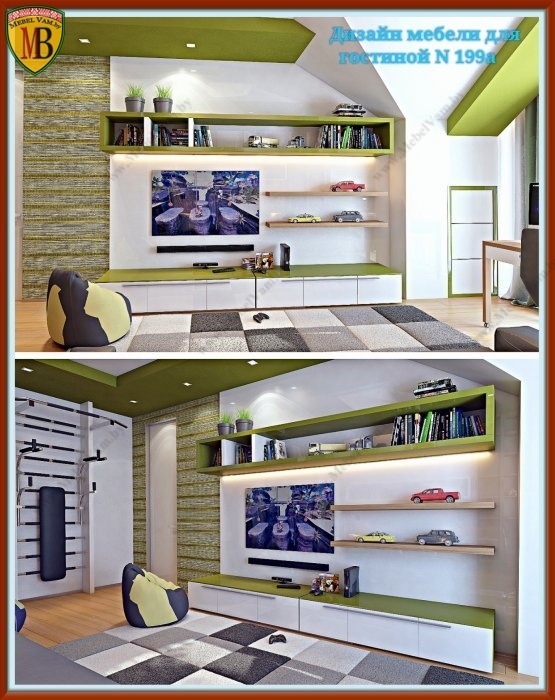 дизайн_стенки для гостиной_N346_изготовление на заказ_страна происхождения_Беларусь_цена_договорная