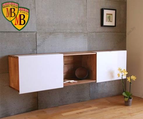 ~12~НАСТЕННАЯ ПОЛКА С ДВЕРЯМИ~МЕБЕЛЬ~1