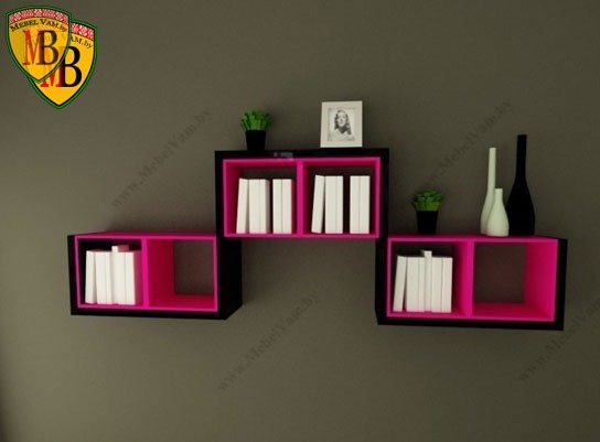 ~17~НАСТЕННАЯ ПОЛКА С БОКОВЫМИ СТЕНКАМИ~МЕБЕЛЬ~1